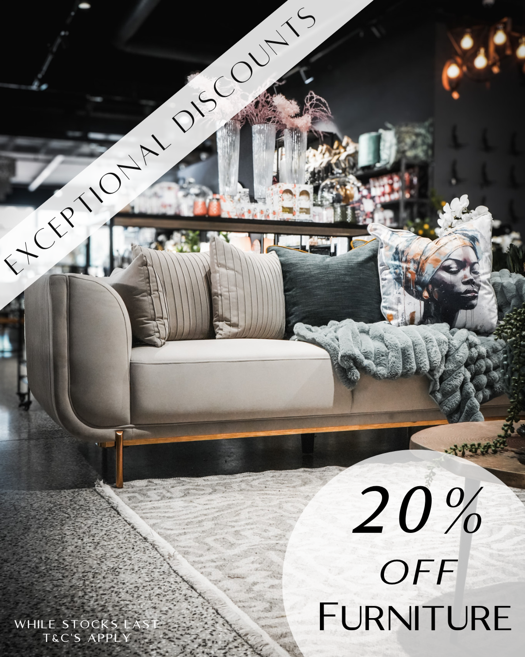 20% Off Furniture – For the Month of July Only