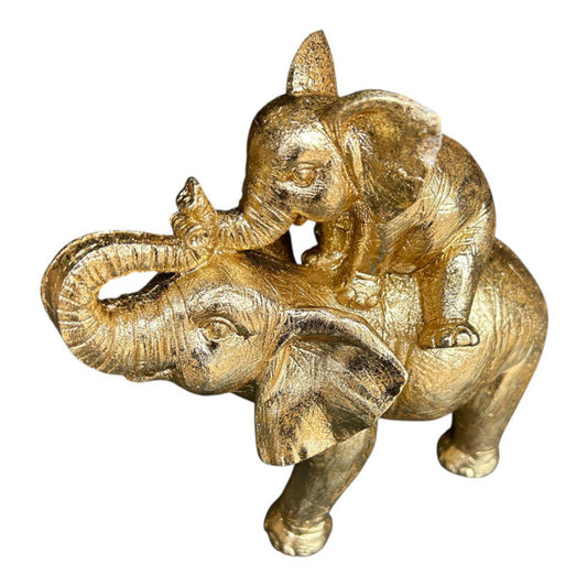 GLITTERY GOLD ELEPHANTS