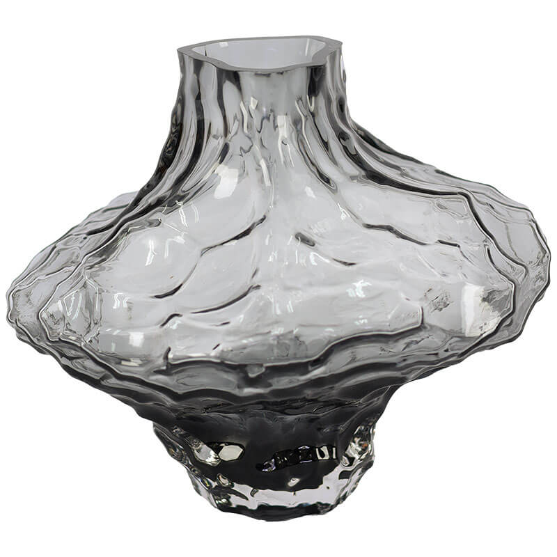 GREY CONFUSO VASE 16CM