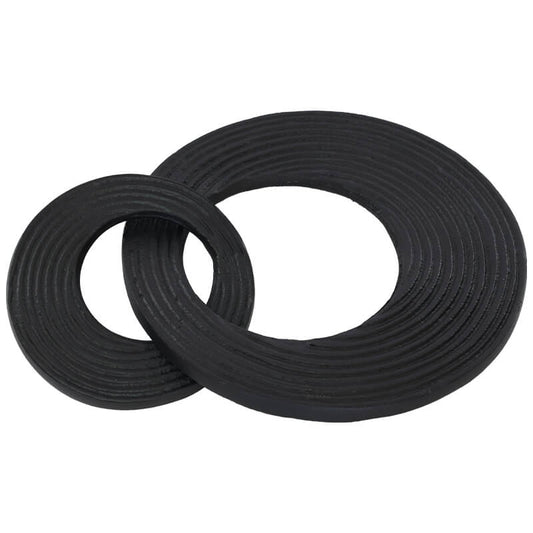 DECO OBJECT ROUND BLACK 25X21X5CM