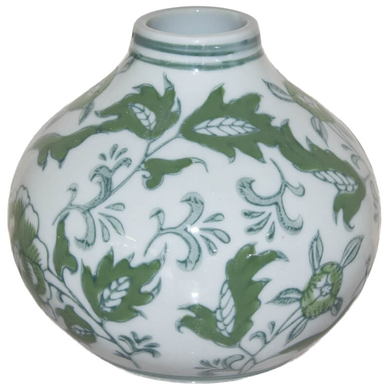 FLEUR GREEN MINI VASE 10CM
