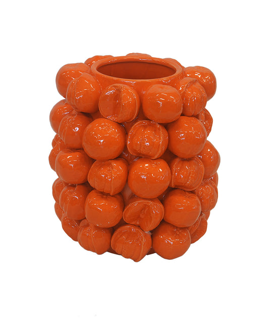 CERAMIC MANDARIN VASE TALL