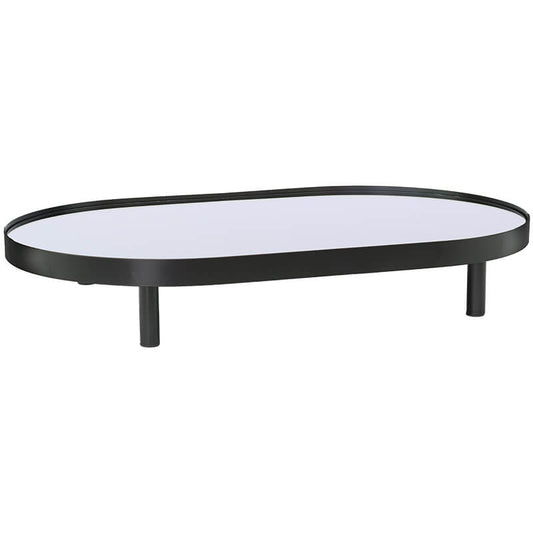 BLACK MIRROR TRAY 54X33CM