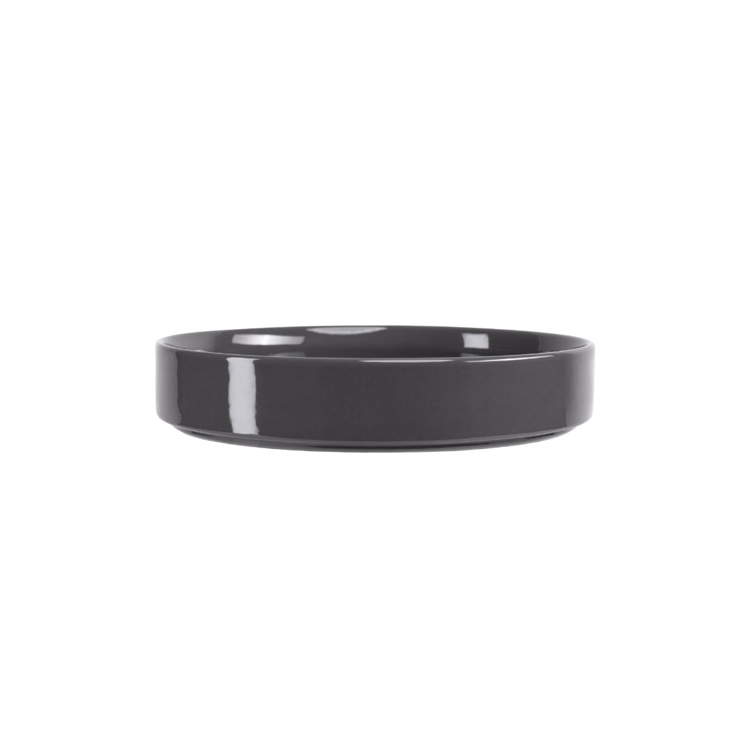 JAN FLAT STACKABLE PASTA BOWL DARK GREY