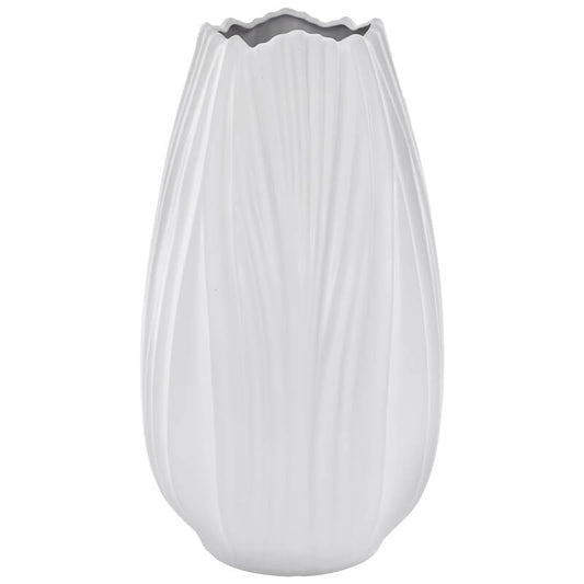 MISSISSIPPI VASE MATT WHITE 38CM
