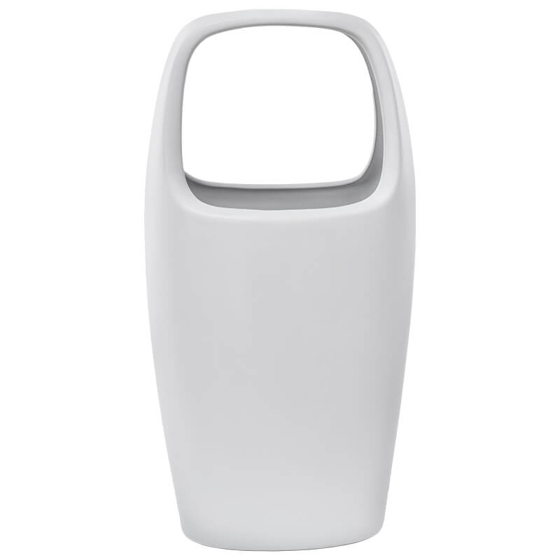 BAG VASE MATT WHITE 33CM
