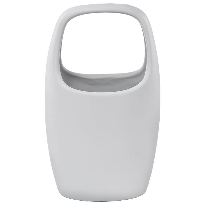BAG VASE MATT WHITE 25CM