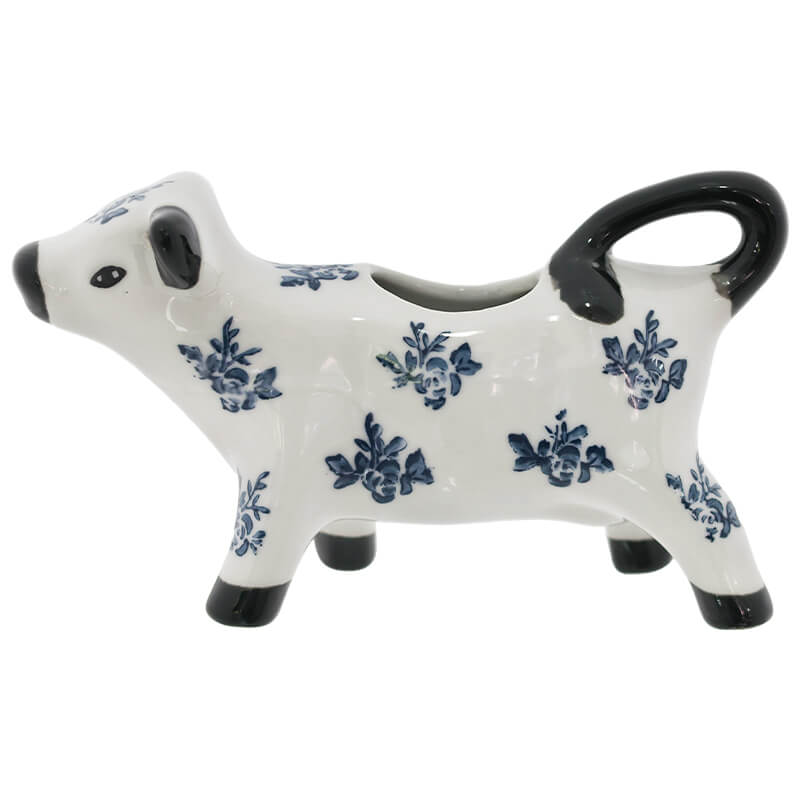 MILK JUG BLUE/WHITE 8X14X5CM 75ML