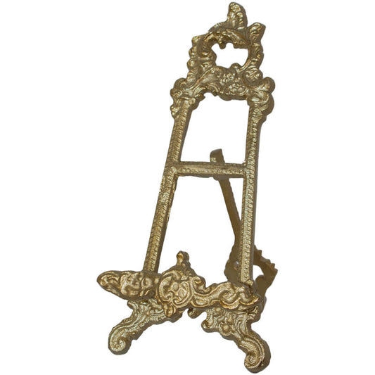 GOLD DECO EASEL 22X15X10CM