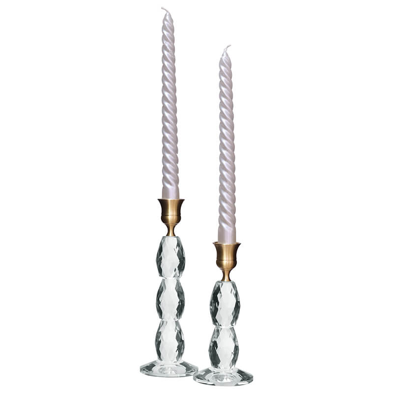 AURA CRYSTAL CANDLESTICK 21CM