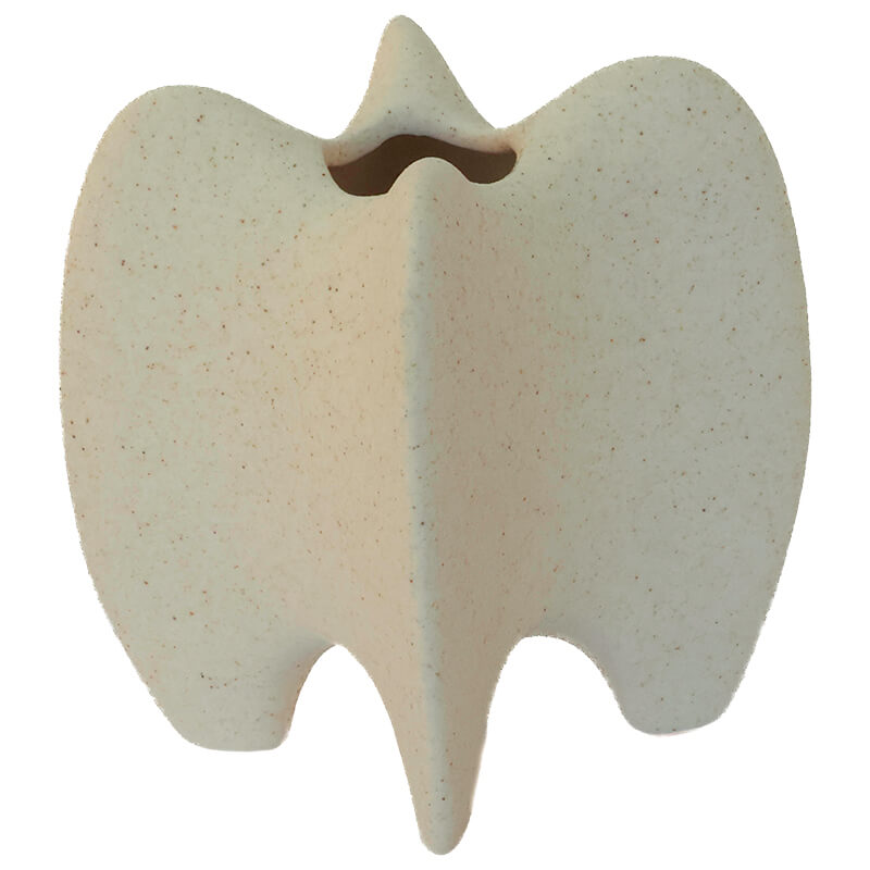 BIA OFF WHITE VASE 15CM