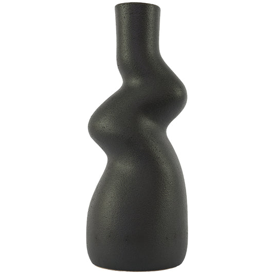 ZIG ZAG VASE 43CM BLACK