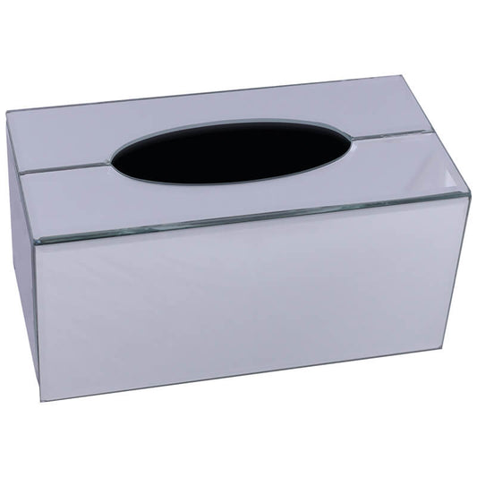 MIRROR TISSUE BOX HOLDER 24X12X12