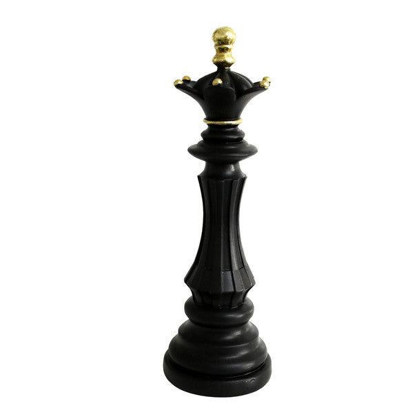 BLACK , GOLD TRIMMING QUEEN