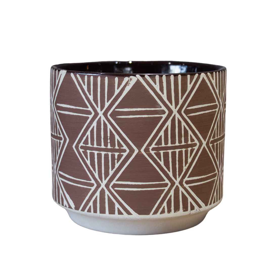 Y ASHANTI FLAG VOTIVE BROWN SMALL