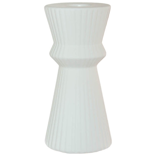 CREAM CANDLE HOLDER 13CM