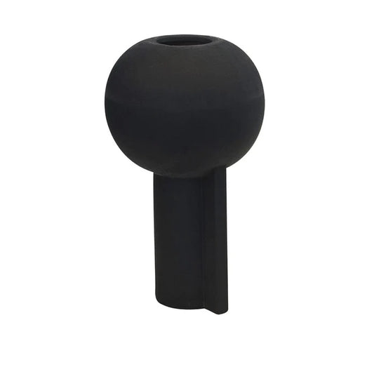 PH YUKI VASE BLACK ROUND