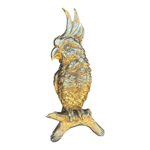 GOLD COCKATOO ON PERCH