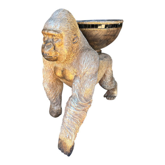 RUSTIC GORILLA BOWL ON BACK