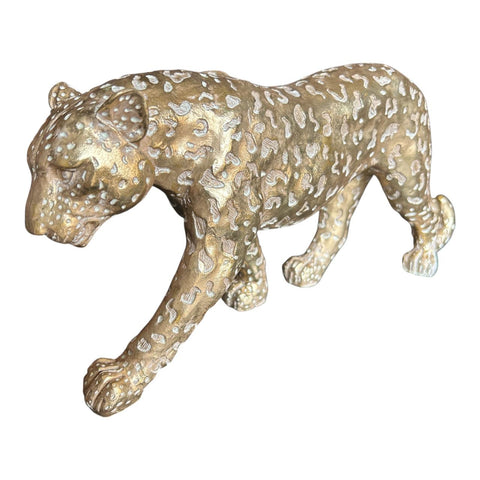 ANIMAL DECOR 18CMH-SPOTTED LEOPARD WALKING