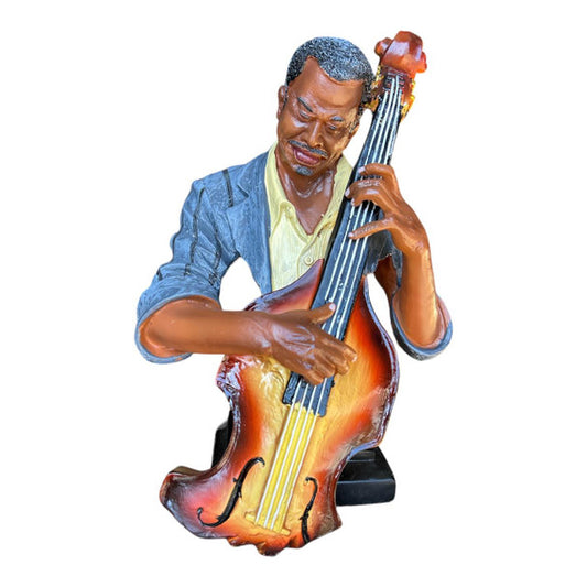 GENTLEMAN PLAYING DOUBLE BASS 30CM