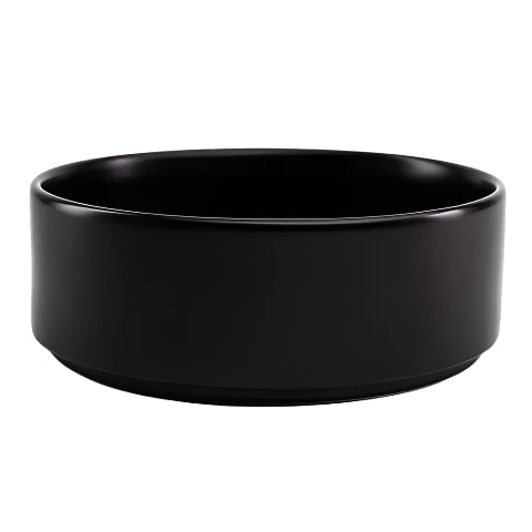 JAN FLAT STACKABLE CEREAL BOWL BLACK