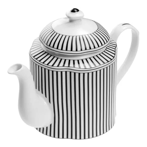 JC IVORY NOIR TEA POT