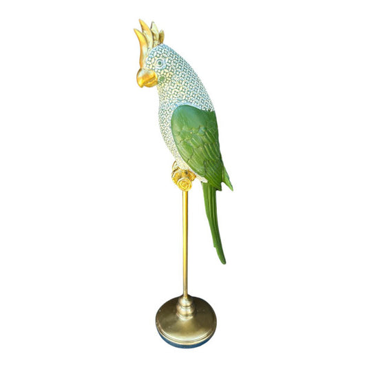 GREEN,GOLD,WHITE PARROT