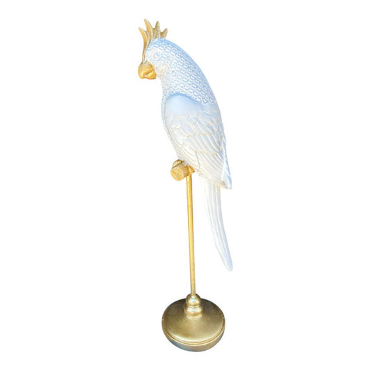 WHITE,GOLD PARROT