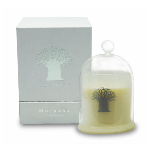 SOY CANDLE IN REUSABLE GLASS DISH LUXURY BOX SUGARED GRAPEFRUIT
