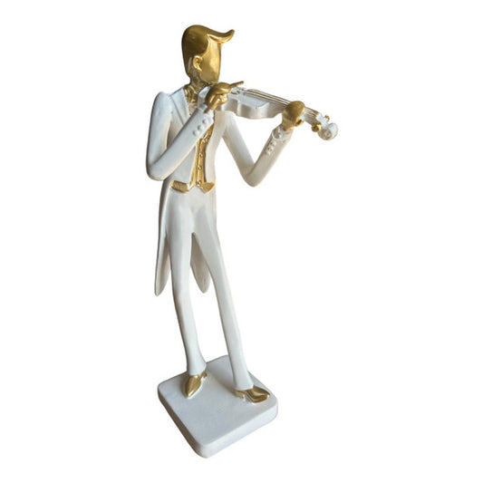 GENTLEMAN IN WHITE PLAYING VIOLIN