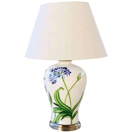 AGAPANTHUS LAMP WHITE SHADE