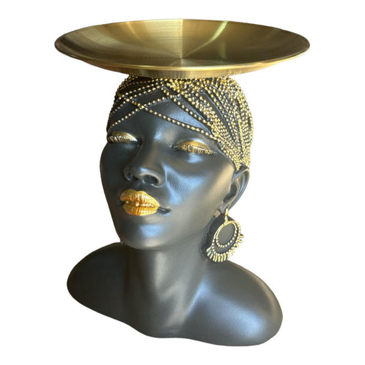 AFRICA LADY TRAY ON HEAD