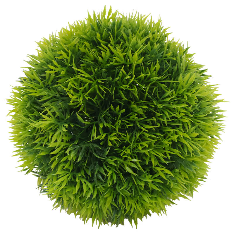 BRIGHT GREEN GRASS BALL 14CM