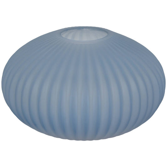 SKY BLUE OPTIC VASE 15X25CM