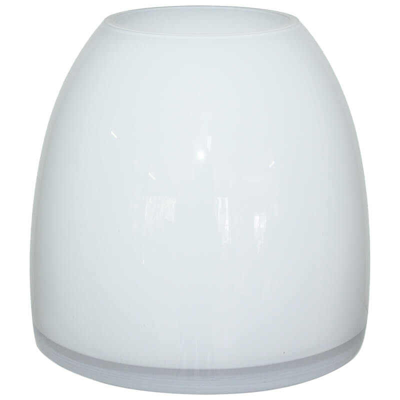 REESE WHITE SQUAT VASE 15CM