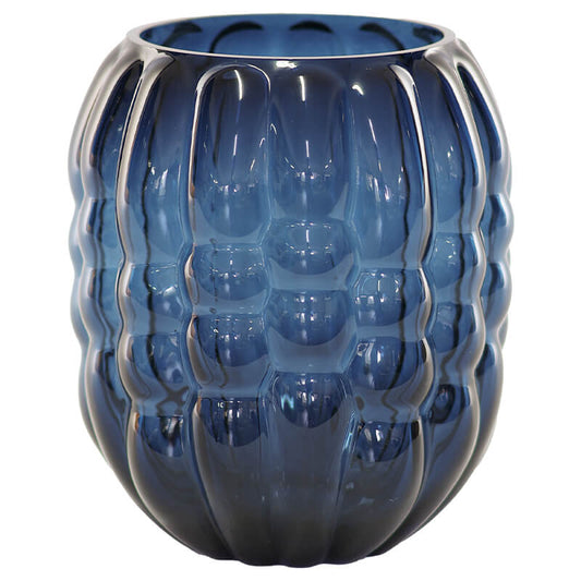 BLUE DURO VASE 20CM