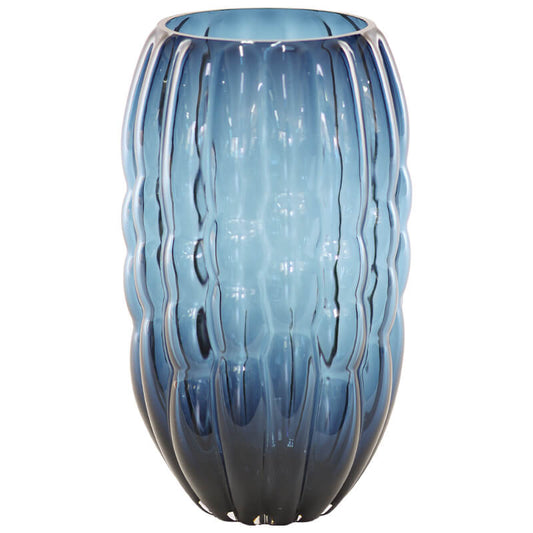 BLUE DURO VASE 29CM