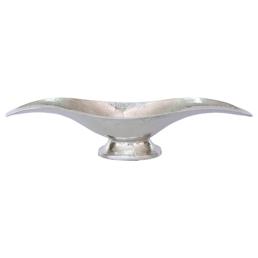 ROUGH NICKEL BOAT VASE 64X15