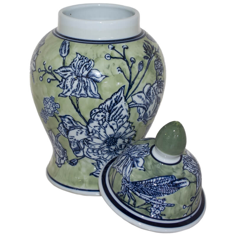 BACCA GREEN GINGER JAR/LID 29CM