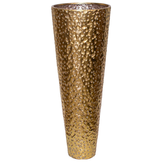 HAMMERED THULO VASE 81X30CM