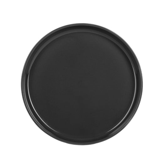 JAN FLAT STCKABLE DINNER PLATE DARK GREY