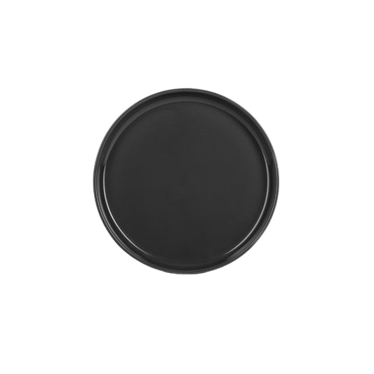 JAN FLAT STACKABLE SIDE PLATE DARK GREY