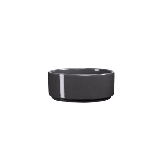 JAN FLAT STACKABLE CEREAL BOWL DARK GREY