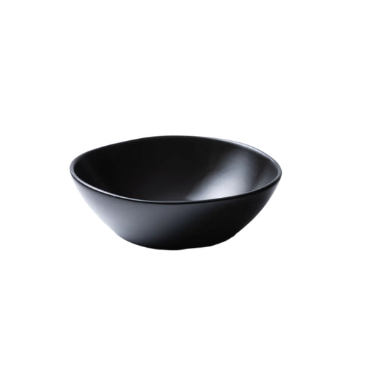 JAN FLAT IRREGULAR CEREAL BOWL BLACK