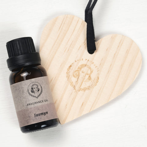 JASMYN  HEART TAG  WITH ESSENTIAL OIL