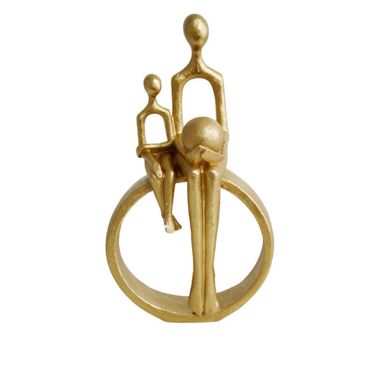 GOLD RESIN CRAFT- TWO ON A WHEEL