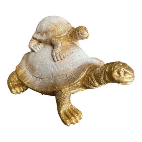 WHITE AND GOLD TURTLES