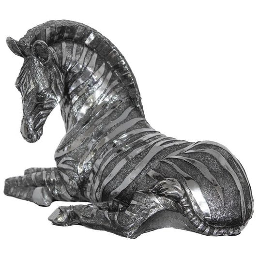 SILVER LYING ZEBRA 15X23CM