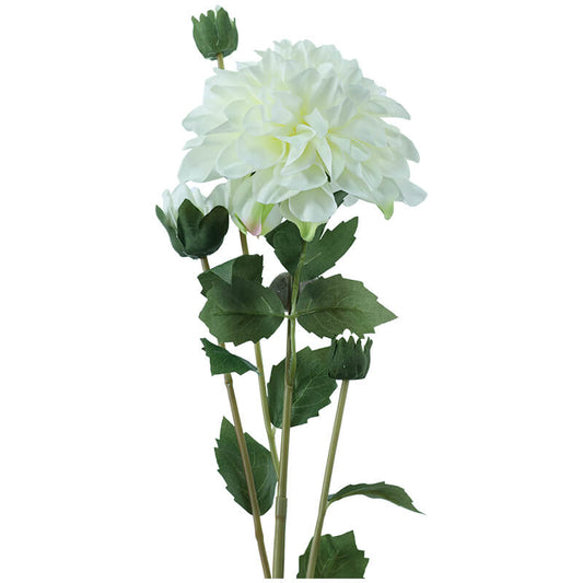 WHITE DAHLIA 78CM